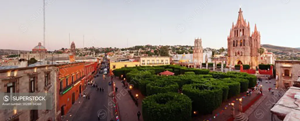 San Miguel de Allende at Dusk, Mexico   