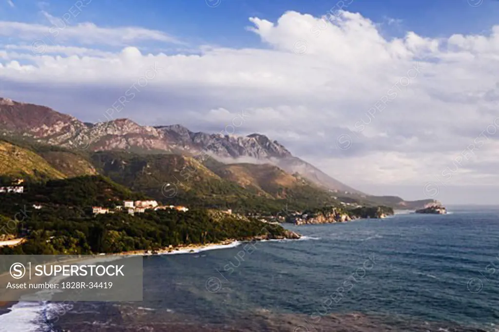Coastal Region Between Budva and Sveti Stefan, Montenegro   