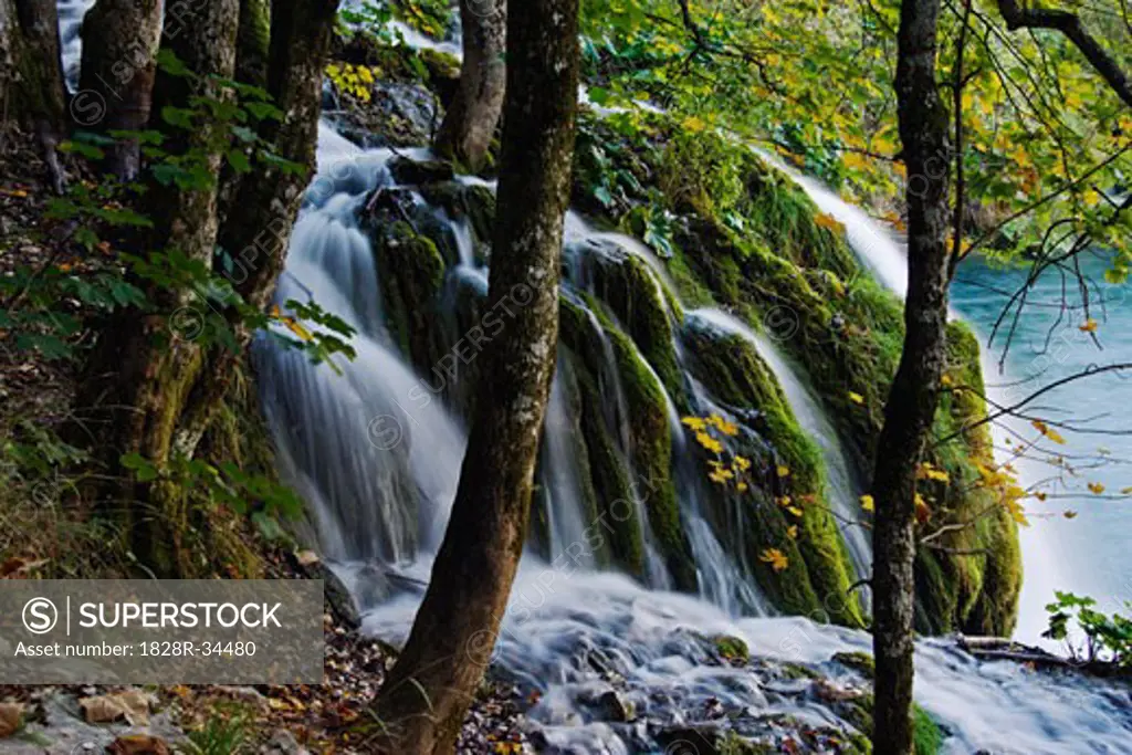 Waterfall, Plitvice Lakes National Park, Croatia   