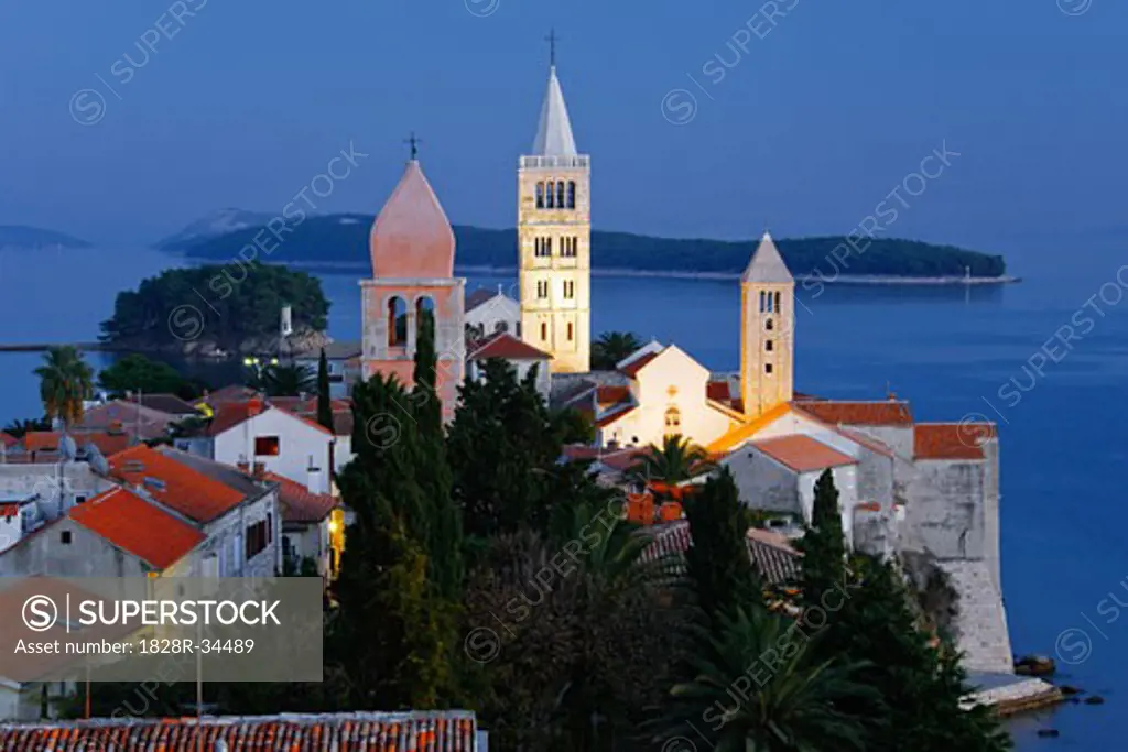 Town of Rab, Rab Island, Croatia   