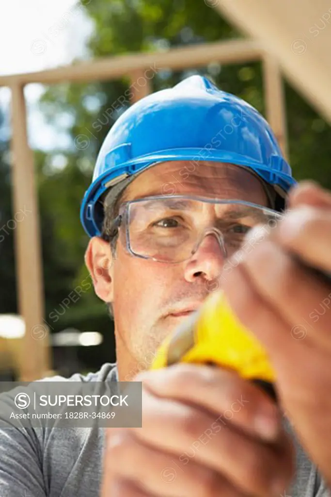 Construction Worker Working   