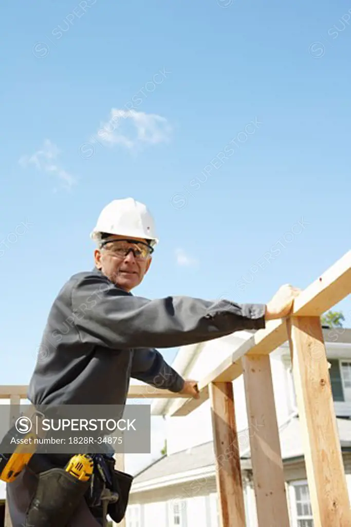 Construction Worker Working   