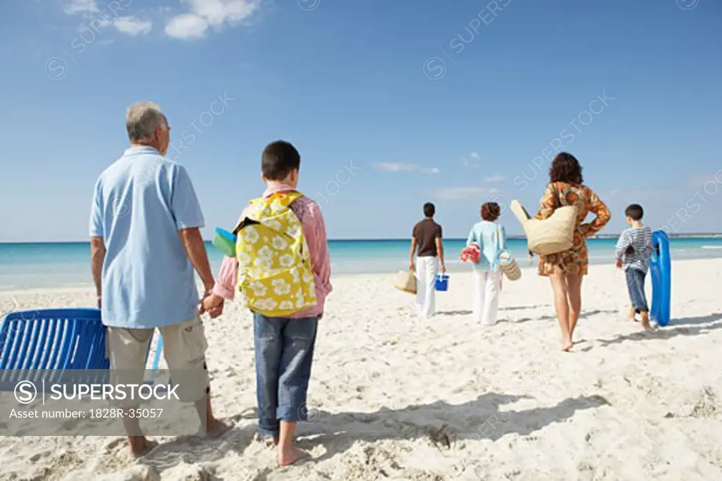 Family on the Beach   