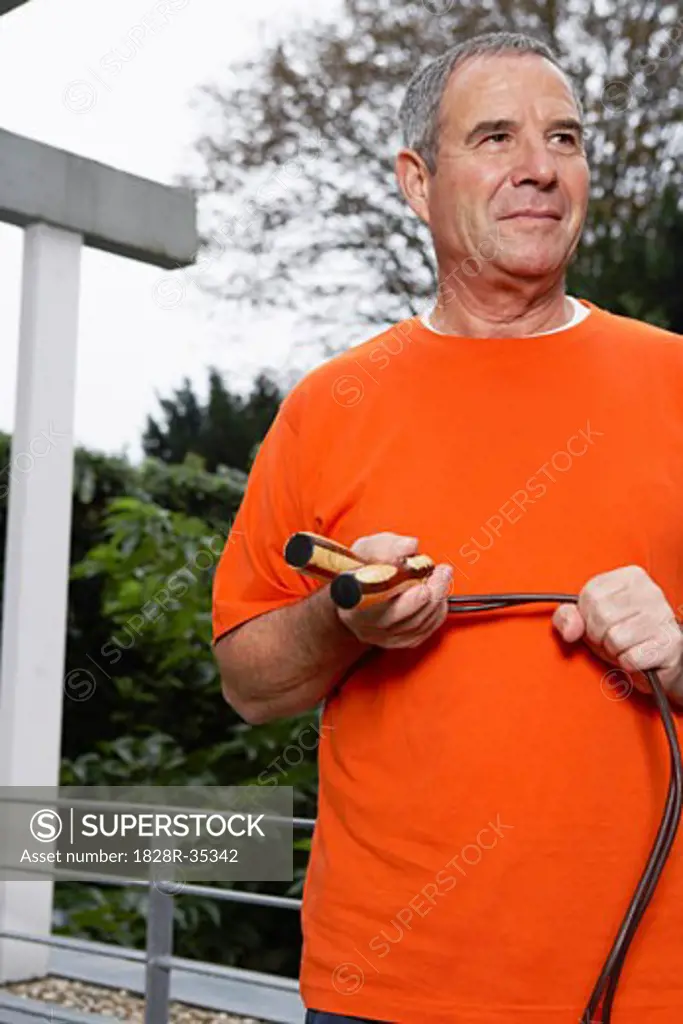 Man with Skipping Rope   