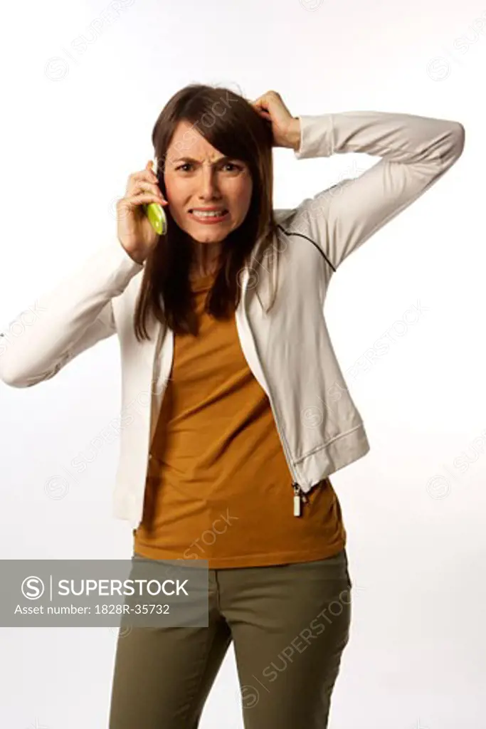 Frustrated Woman on Cell Phone   