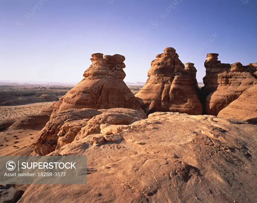 Rock Formations and Landscape, Al'Ula, Saudi Arabia   