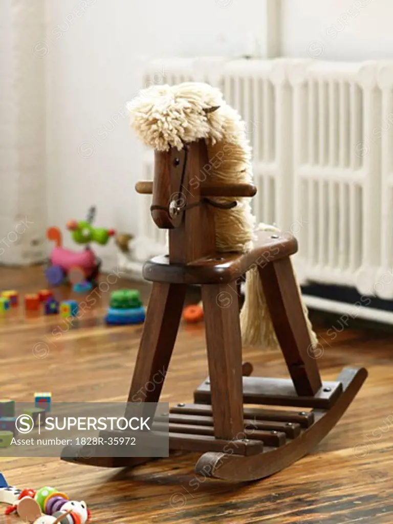 Rocking Horse in Child's Room   