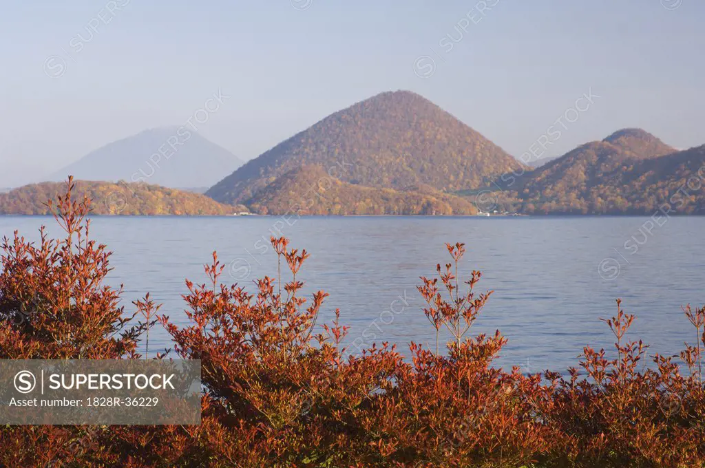 Lake Toya-ko, Shikotsu-Toya National Park, Hokkaido, Japan   