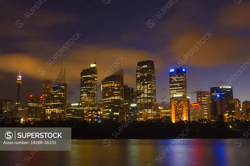 Sydney at Night, New South Wales, Australia   