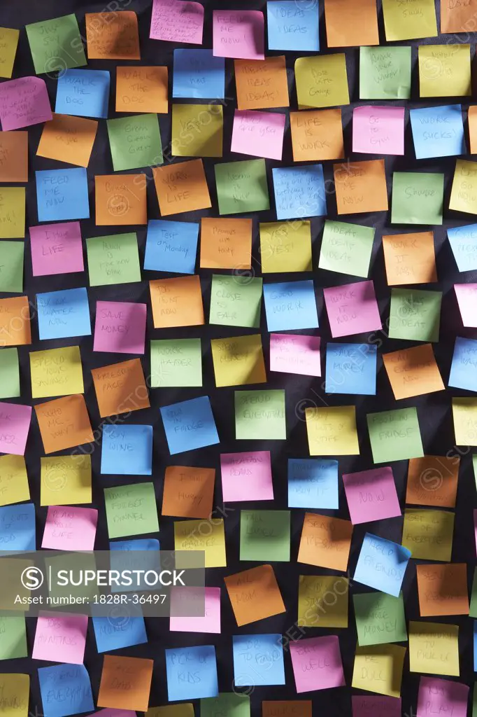 Post-it Notes on Wall   