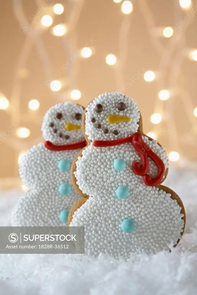 Snowman Gingerbread Cookies   