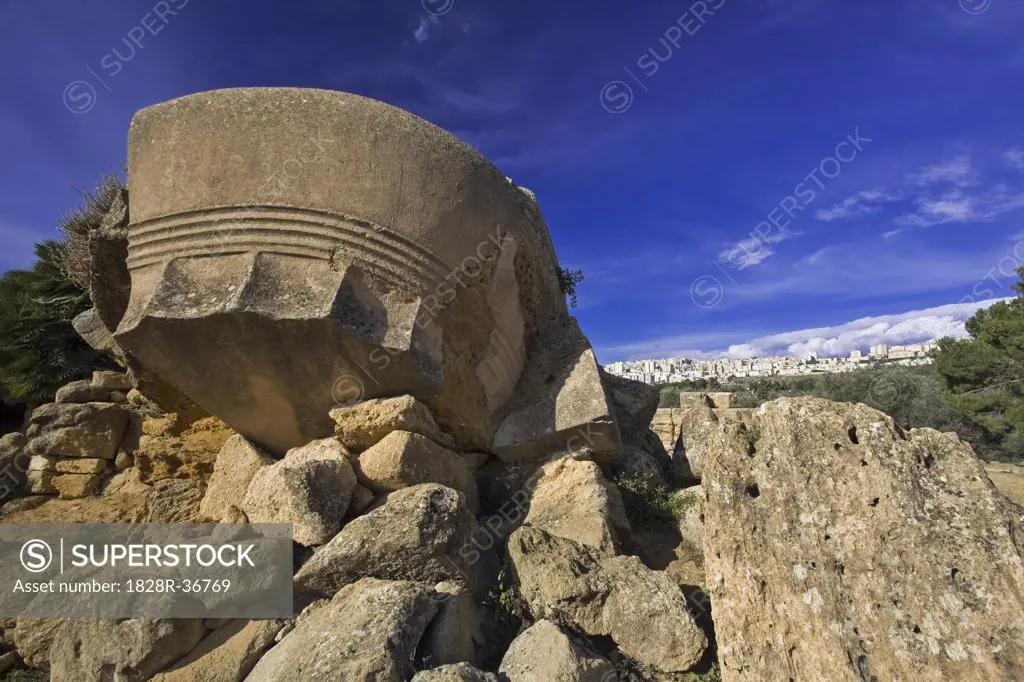 Temple of Olympian Zeus, Agrigento, Sicily, Italy   