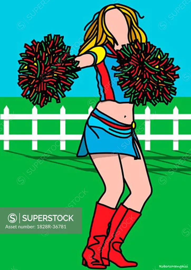 Illustration of Cheerleader   