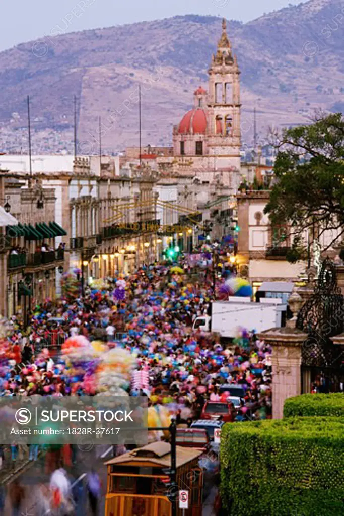 Street Festival, Avenida Madero, Morelia, Michoacan, Mexico   