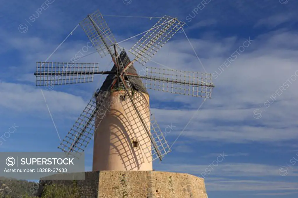 Windmill, Mallorca, Spain   