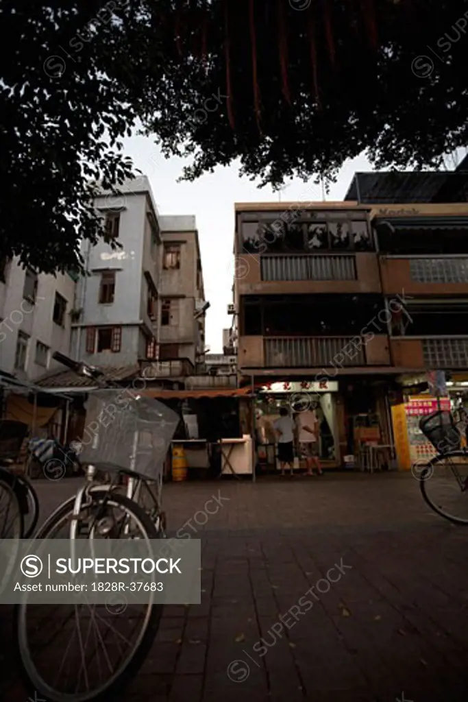 Storefronts and Apartments, Cheung Chau, China   