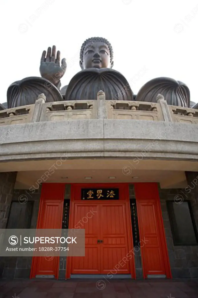 Tian Tan Buddha, Po Lin Monastery Ngong Ping, Lantau Island, Hong Kong, China   