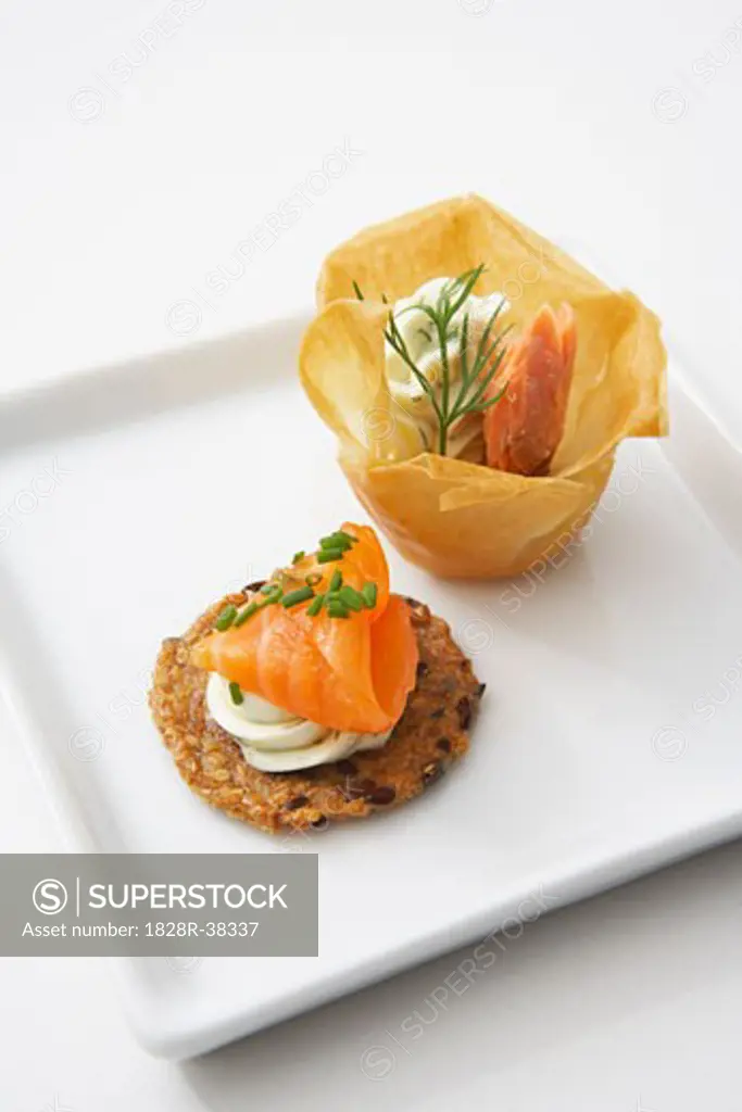Smoked Salmon in Filo Pastry   