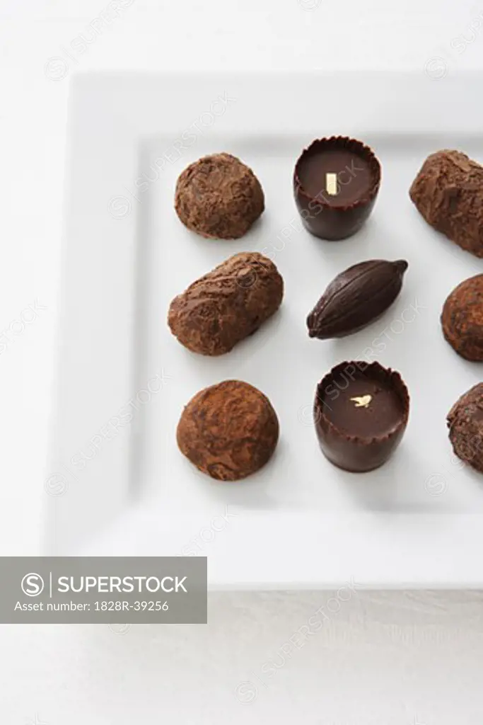 Tray of Chocolates and Truffles   