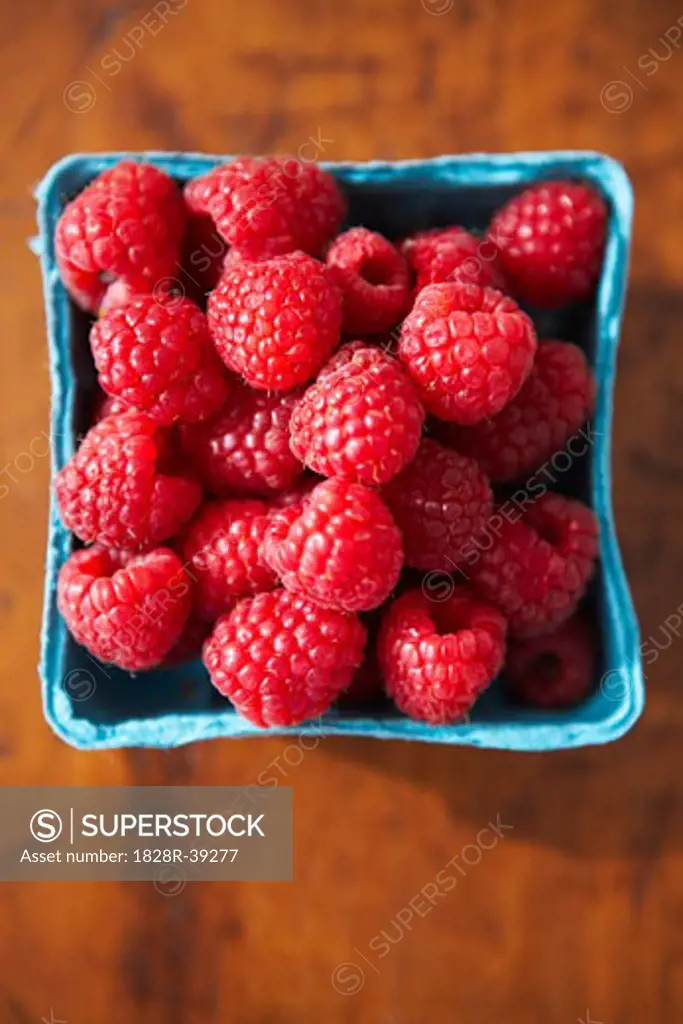 Carton of Raspberries   