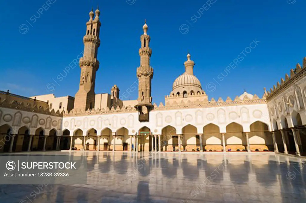 Al-Azhar Mosque, Khan Al-Khalili, Cairo, Egypt   