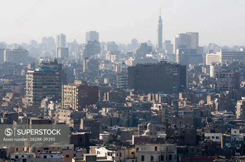 View of City from Cairo Citadel, Cairo, Egypt   