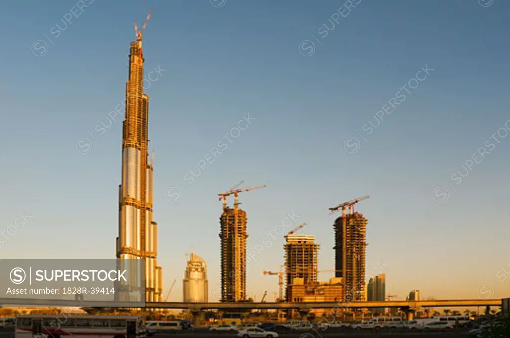 Buildings Under Construction, Dubai, United Arab Emirates   