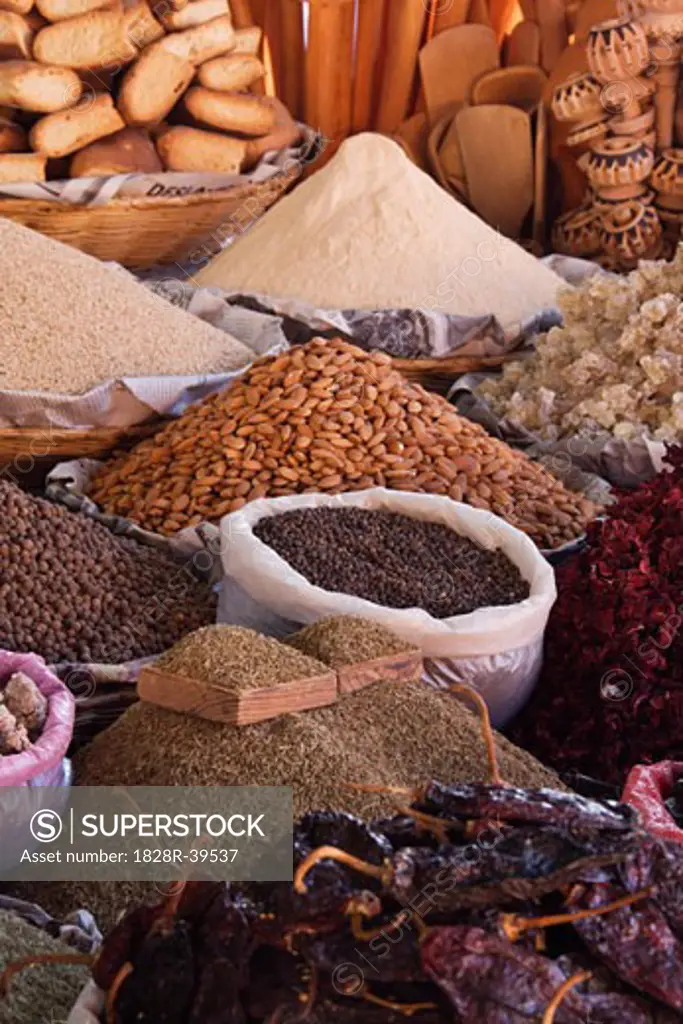 Nuts and Spices at Market, Ocotlan de Morelos, Oaxaca, Mexico   