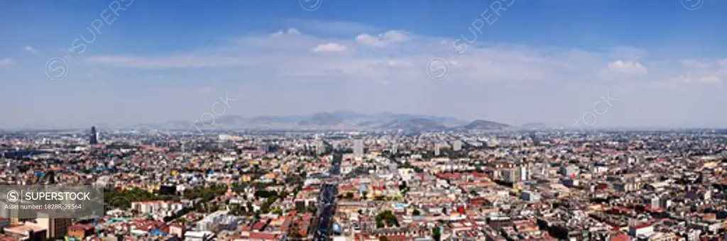 Overview of Mexico City, Mexico   