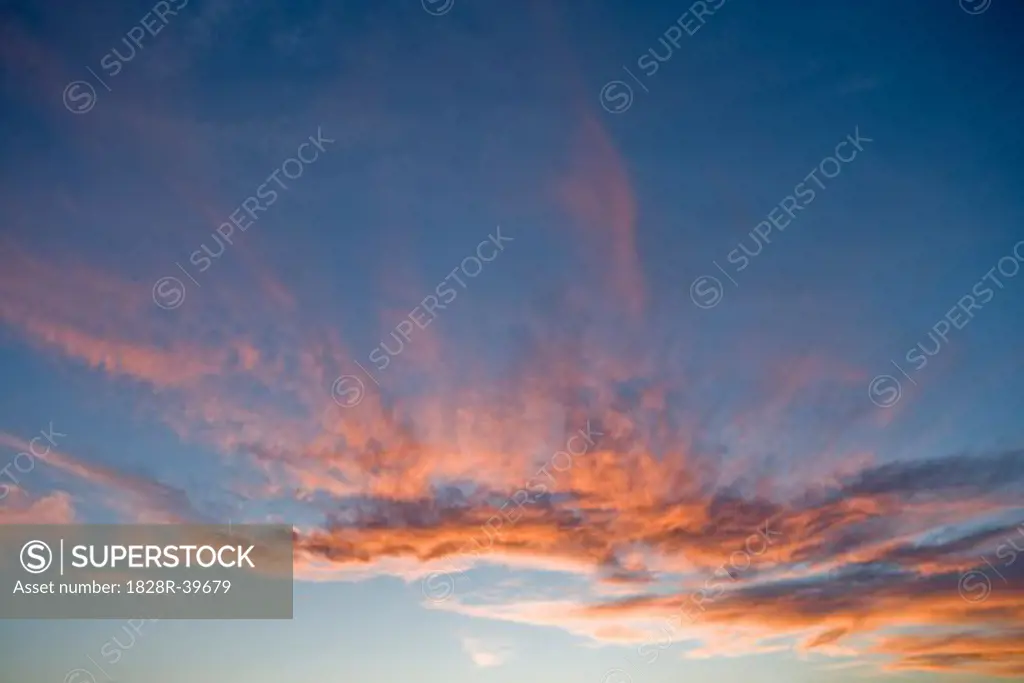 Clouds at Sunset, Nevada, USA   