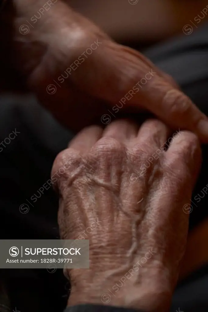Close-up of Senior's Hands   