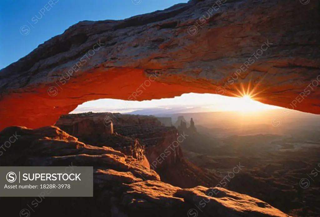Sunset over Rock Formations Canyonlands National Park Utah, USA   