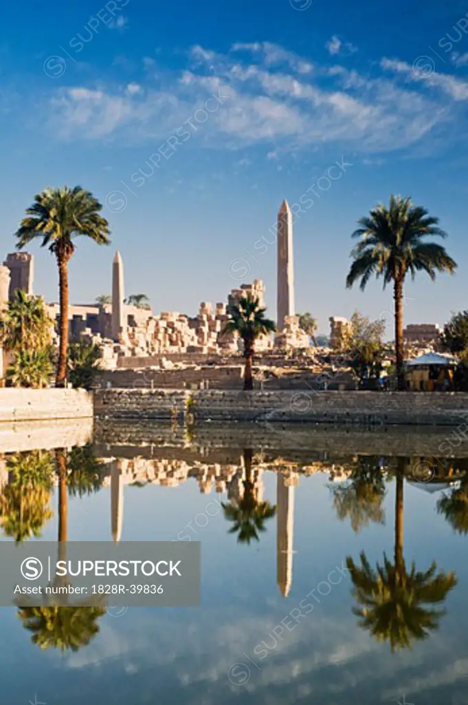 Water by Temple of Amun, Karnak, Luxor, Egypt   