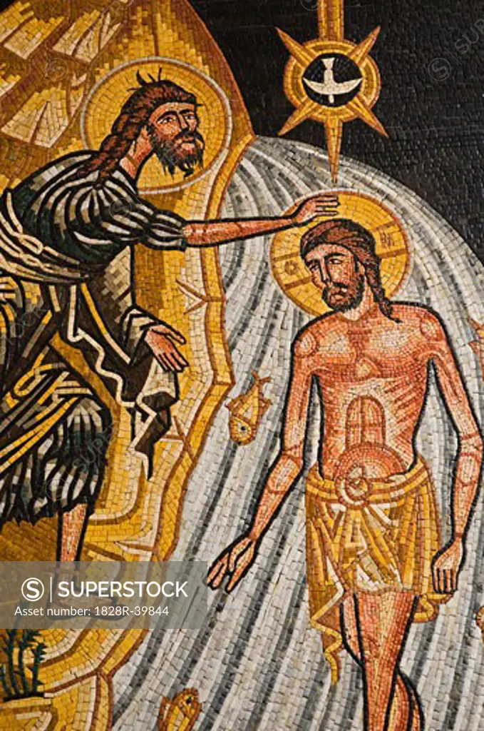 Christian Mosaic, St. Georges Church, Madaba, Jordan   