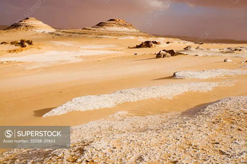Overview of Desert, Bir Wahed, Libyan Desert, Egypt   