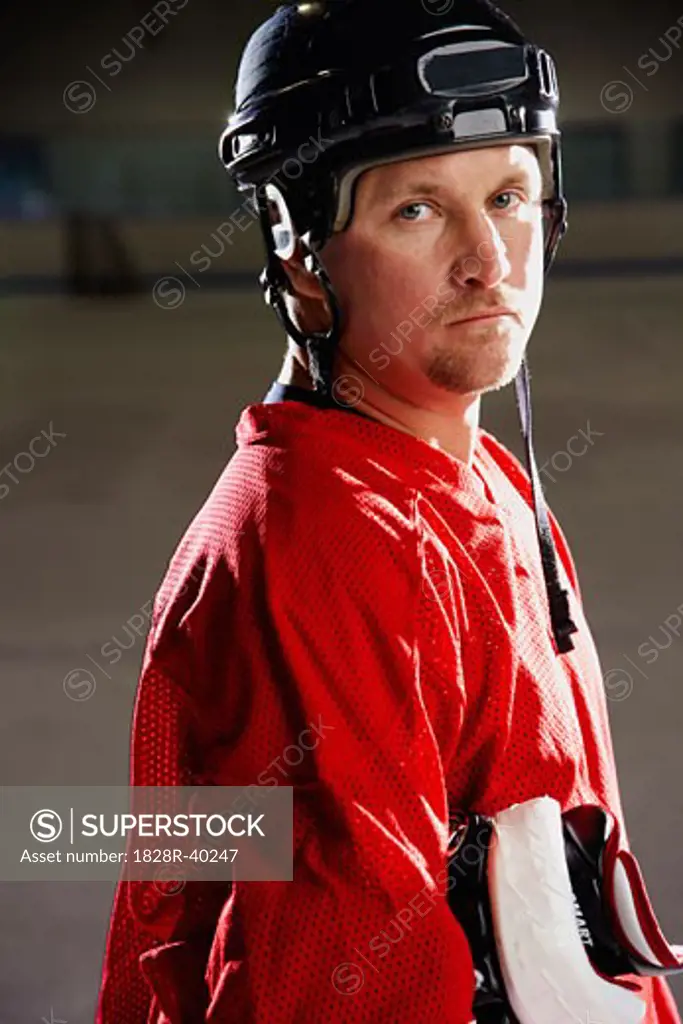 Portrait of Hockey Player   