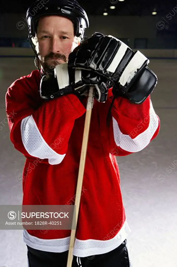 Portrait of Hockey Player   