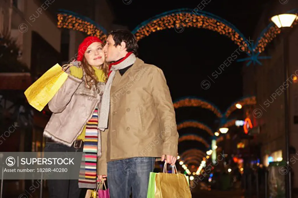 Couple Christmas Shopping   