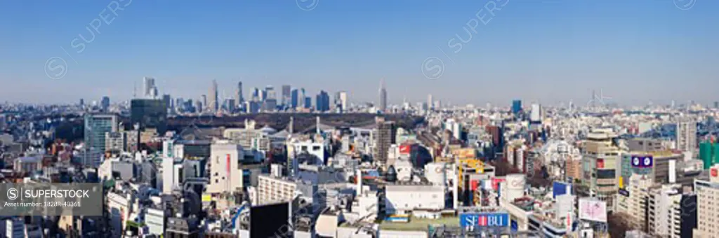 City Skyline, Shinjuku District, Tokyo, Japan   