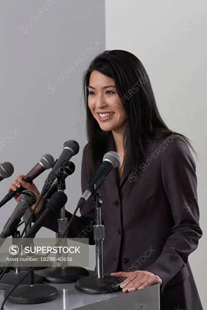 Woman Giving Speech   