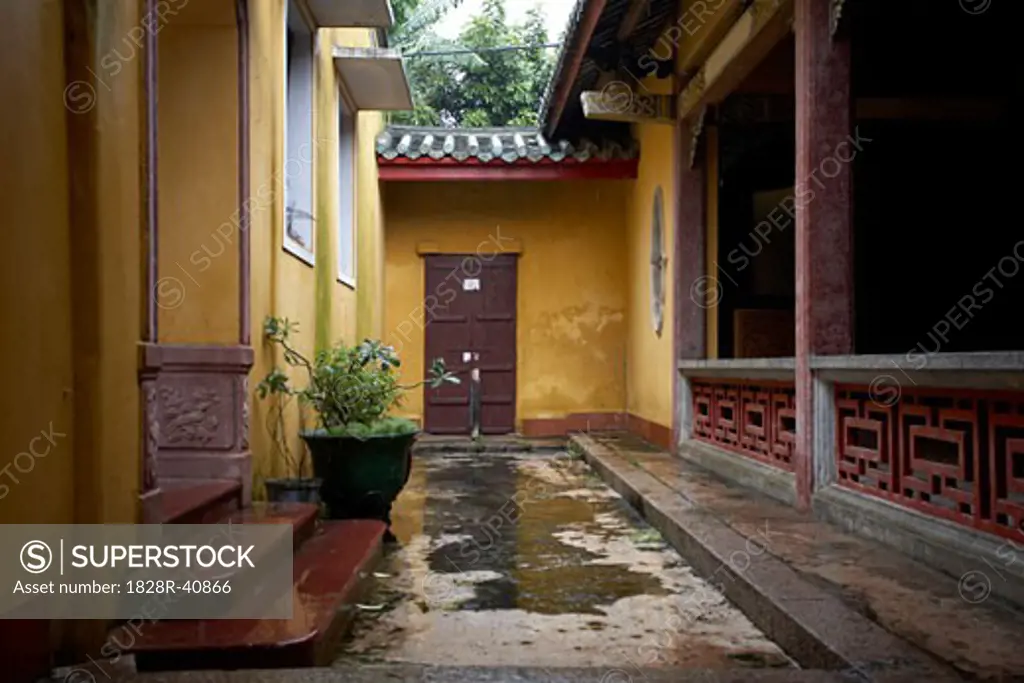 Courtyard, Hoi An, Quang Nam Province, Vietnam   