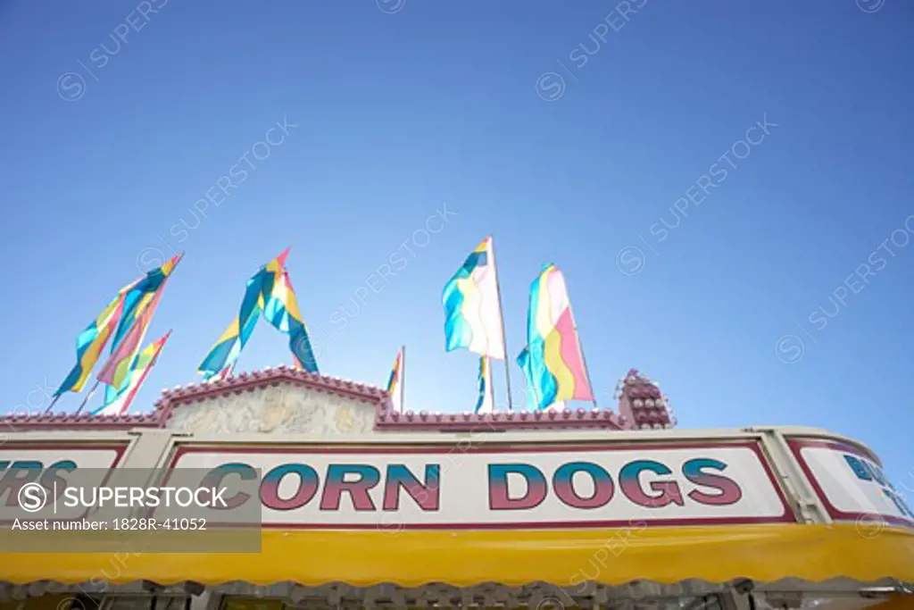 Corn Dog Stand at Ancaster County Fair, Ancaster, Ontario, Canada   