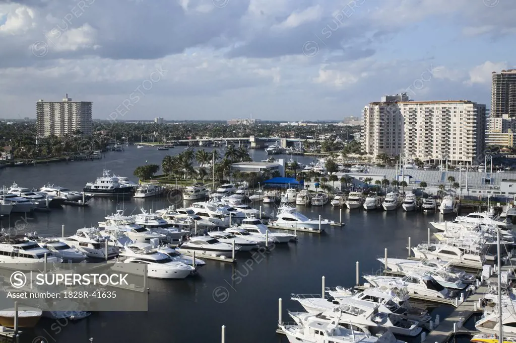 Boats in Marina, Fort Lauderdale, Florida, USA   
