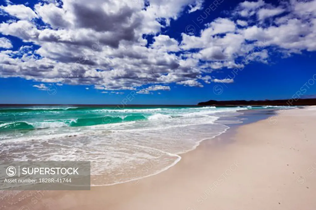 Waves on Beach, Freycinet National Park, Tasmania, Australia  