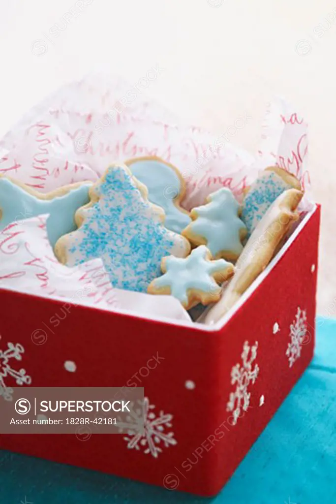 Box of Christmas Sugar Cookies   