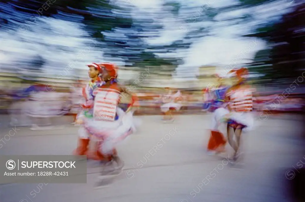 Dancers at Street Festival, Havana, Cuba   