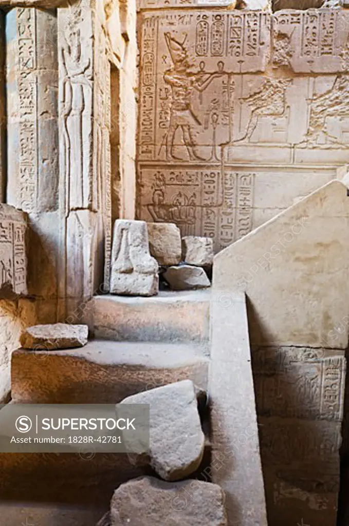 Temple, Deir al-Medina, West Bank, Luxor, Egypt   