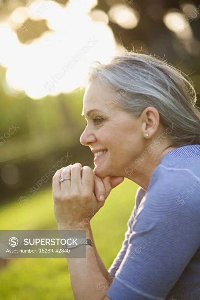 Portrait of Senior Woman Smiling   