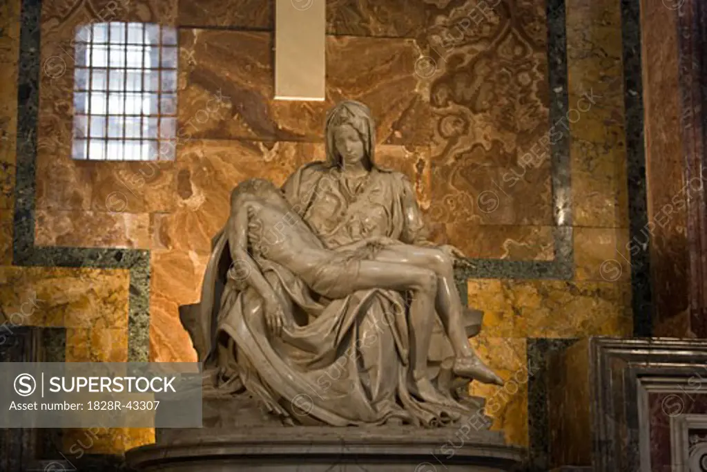 Pieta, St Peter's Basilica, Vatican City, Rome, Latium, Italy   