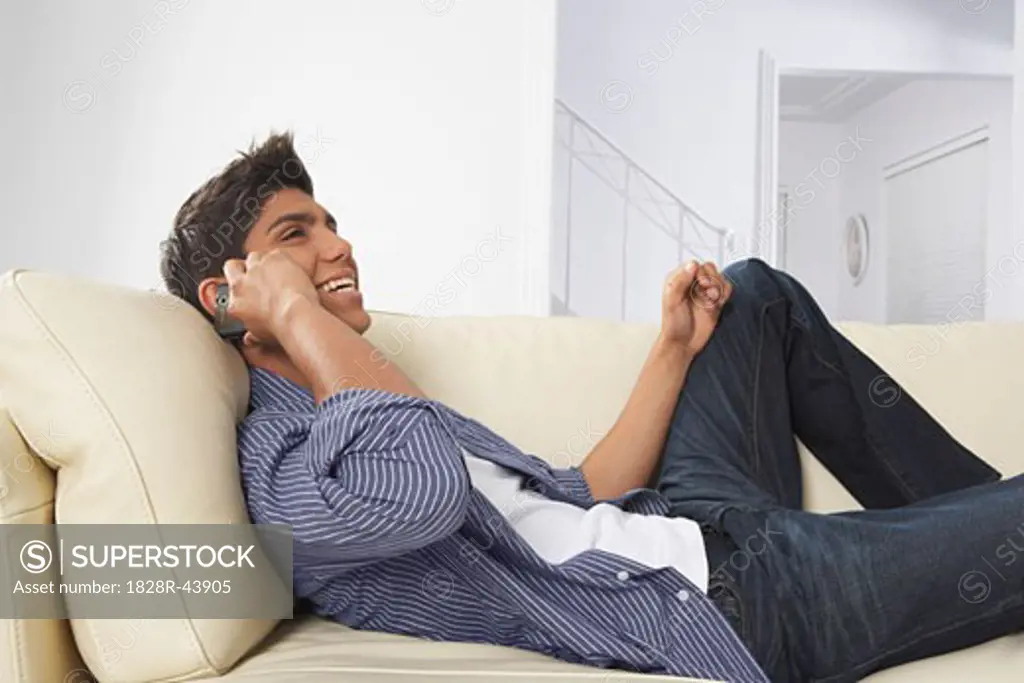 Teenager Talking on Cell Phone   
